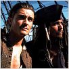 Piratas do Caribe - A Maldição do Pérola Negra : foto Johnny Depp, Orlando Bloom