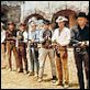 Sete Homens e Um Destino : foto Brad Dexter, Charles Bronson, James Coburn, Robert Vaughn, Steve McQueen