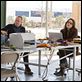 Thor : foto Kat Dennings, Stellan Skarsgard