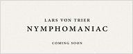 Saiu o primeiro cartaz de Nymphomaniac, de Lars von Trier